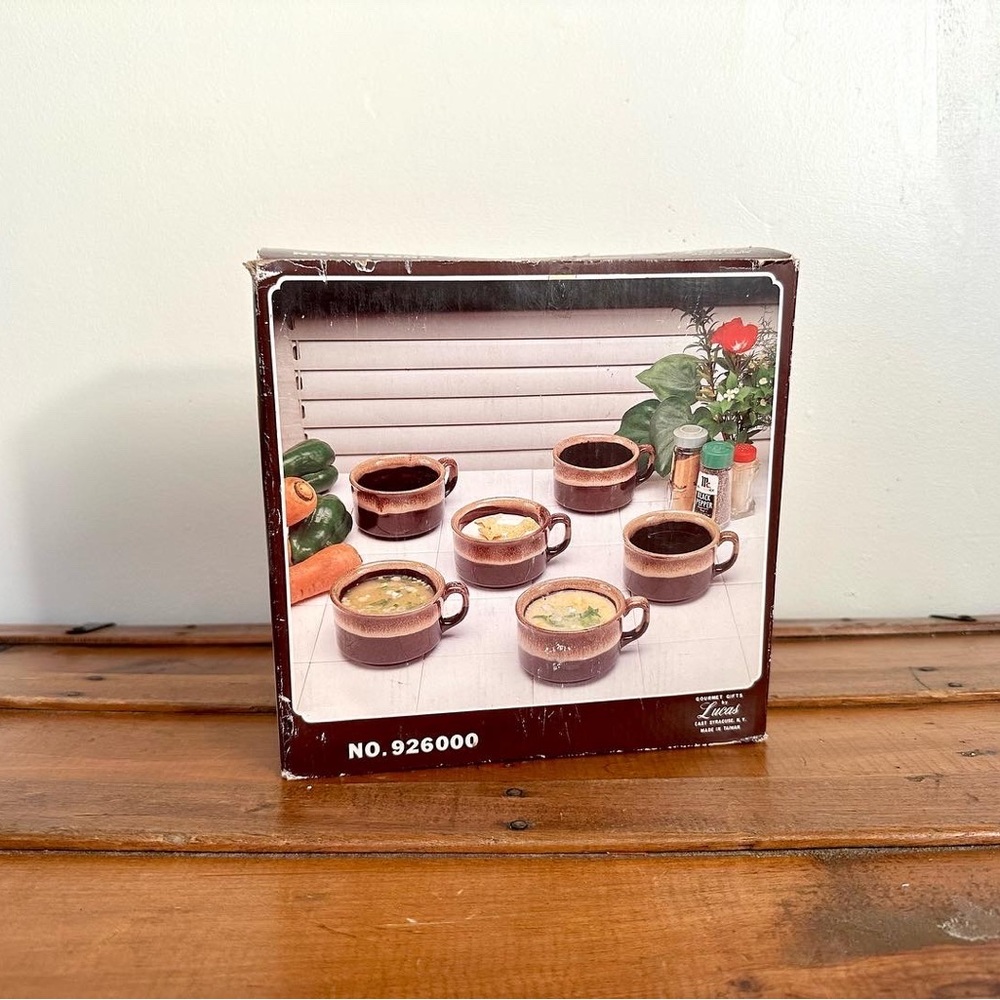 ✨1970s Honey Drip Soup Mugs (Set of 6)✨